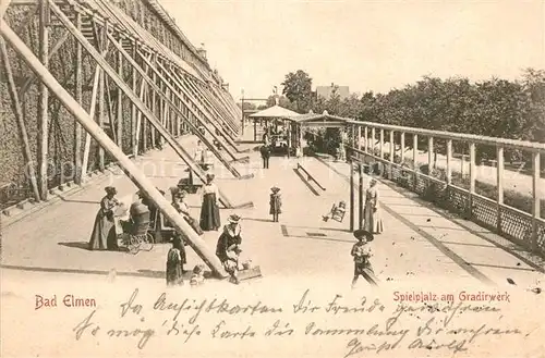 AK / Ansichtskarte Bad Elmen Spielplatz am Gradierwerk  Kat. Schoenebeck