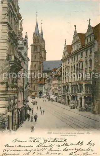 AK / Ansichtskarte Nuernberg Koenigsstrasse Kat. Nuernberg