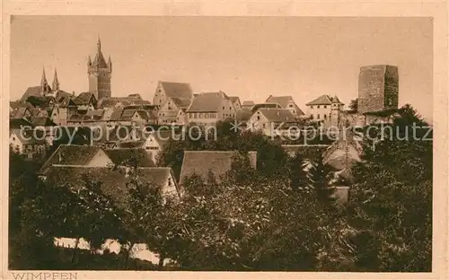 AK / Ansichtskarte Bad Wimpfen Stadtblick Kat. Bad Wimpfen