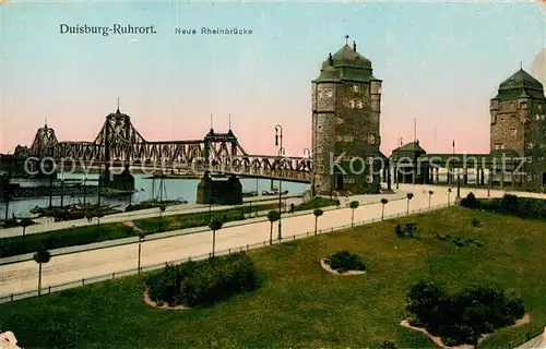 AK / Ansichtskarte Ruhrort Neue Rheinbruecke Kat. Duisburg