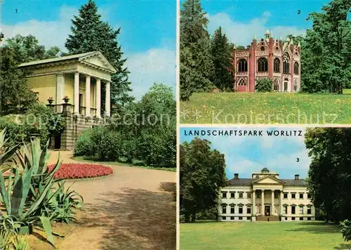 AK / Ansichtskarte Woerlitz Floratempel Gotisches Haus Schloss Kat. Woerlitz