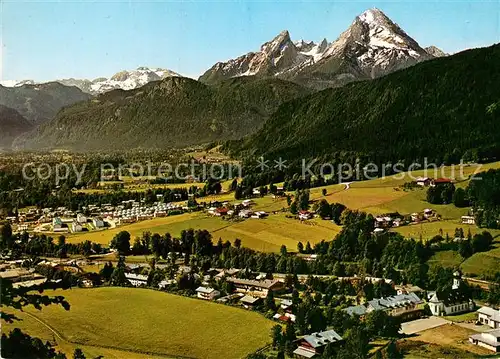 AK / Ansichtskarte Bischofswiesen Panorama mit Watzmann Kat. Bischofswiesen