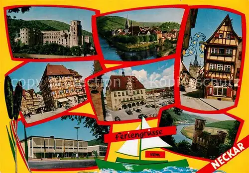 AK / Ansichtskarte Heidelberg Neckar Neckargemuend Bad Wimpfen Mosbach Eberbach Schwalbennest  Kat. Heidelberg