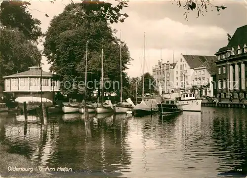 AK / Ansichtskarte Oldenburg Niedersachsen An Hafen Kat. Oldenburg (Oldenburg)