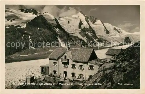 AK / Ansichtskarte Grossglockner Franz Josefs Haus mit Pasterze Kat. Oesterreich Kat. Heiligenblut