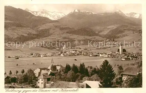 AK / Ansichtskarte Groebming Steiermark mit Kuranstalt und Tauern Kat. Groebming