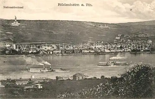 AK / Ansichtskarte Ruedesheim Rhein Nationaldenkmal Kat. Ruedesheim am Rhein