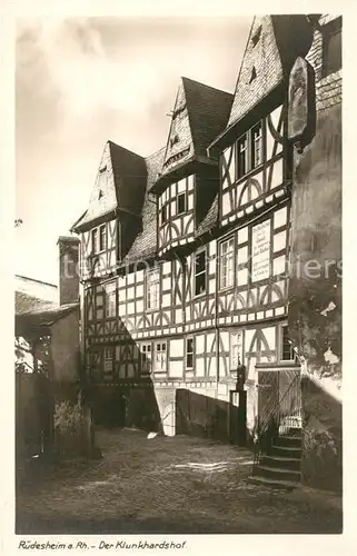 AK / Ansichtskarte Ruedesheim Rhein Klunkhardshof Kat. Ruedesheim am Rhein