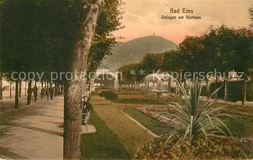 AK / Ansichtskarte Bad Ems Anlagen am Kurhaus Kat. Bad Ems