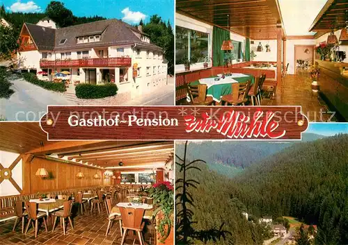 AK / Ansichtskarte Schwarzenbach Wald Gasthof Pension zur Muehle Kat. Schwarzenbach a.Wald