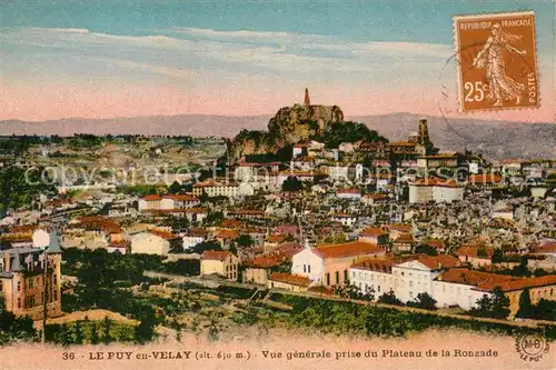 AK / Ansichtskarte Le Puy en Velay Panorama Plateau Ronzade Kat. Le Puy en Velay