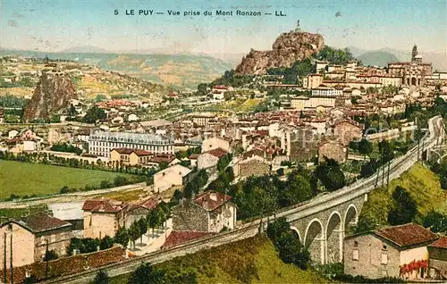 AK / Ansichtskarte Le Puy en Velay Panorama Mont Ronzon Kat. Le Puy en Velay