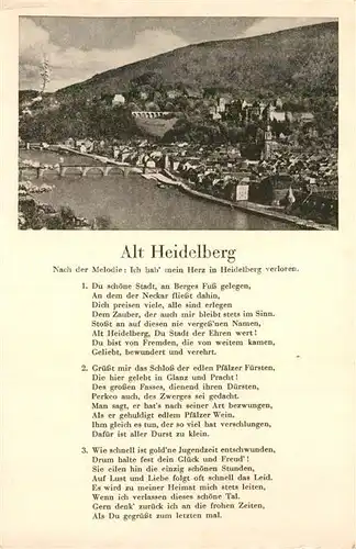 AK / Ansichtskarte Alt Heidelberg Neckar Teilansicht  Kat. Heidelberg