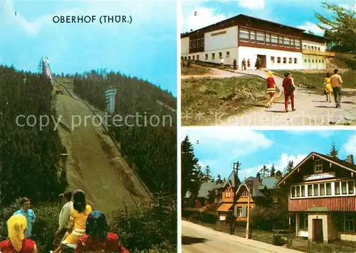 Oberhof Thueringen Schanze am Rennsteig HOG Schanzenbaude Jugendherberge Albert Kayser Kat. Oberhof Thueringen