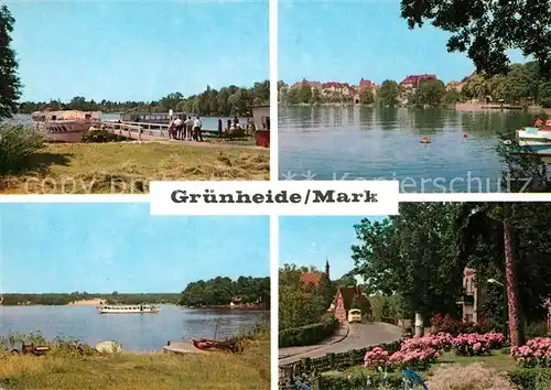 Gruenheide Mark Altbuchhorst Anlegestelle Am Peetzsee Fangschleuse Werlsee Kat. Gruenheide Mark