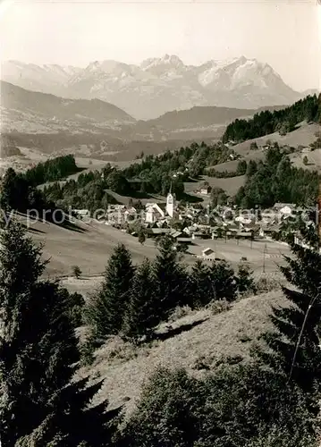 AK / Ansichtskarte Oberstaufen Panorama Kat. Oberstaufen