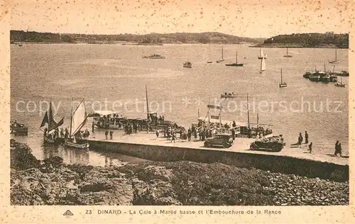 AK / Ansichtskarte Dinard Ille et Vilaine Bretagne La Cale a maree basse et l Embouchure de la Rance Kat. Dinard