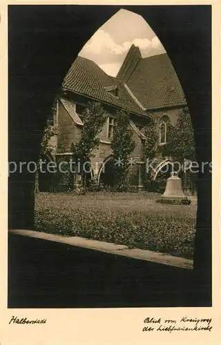 AK / Ansichtskarte Halberstadt Kreuzgang der Liebfrauenkirche Kat. Halberstadt