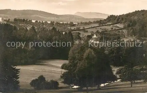 AK / Ansichtskarte Waltershausen Gotha Blick von der Kreuzwiese mit Hoeselsberg Kat. Waltershausen