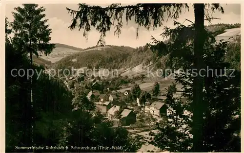 AK / Ansichtskarte Schwarzburg Thueringer Wald Teilansicht Rohrbach Kat. Schwarzburg