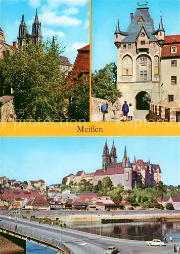 AK / Ansichtskarte Meissen Elbe Sachsen Dom und Albrechtsburg Kat. Meissen