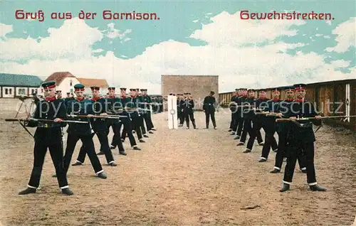 AK / Ansichtskarte Truppenuebungsplaetze Garnison Gewehrstrecken Kat. Militaria