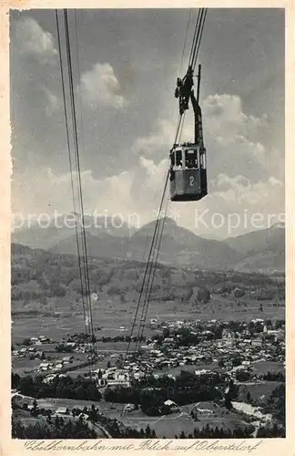 AK / Ansichtskarte Seilbahn Nebelhorn Oberstdorf  Kat. Bahnen