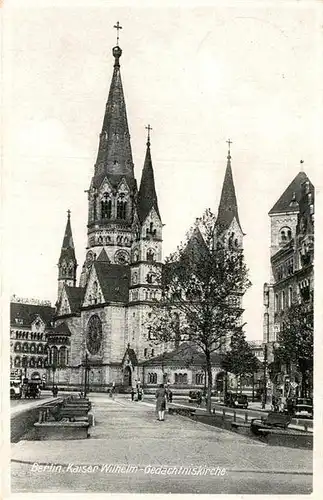 AK / Ansichtskarte Berlin Kaiser Wilhelm Gedaechtniskirche Kat. Berlin