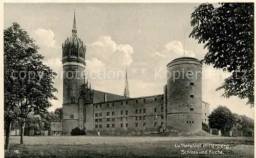 AK / Ansichtskarte Wittenberg Lutherstadt Schloss Kirche  Kat. Wittenberg