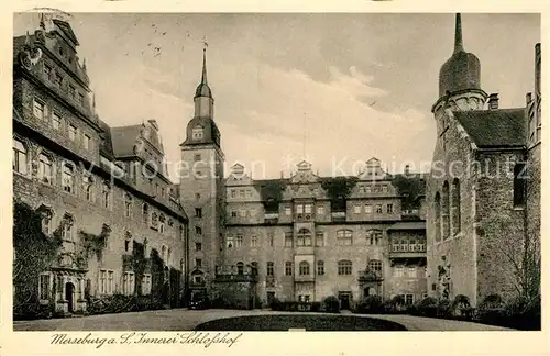 AK / Ansichtskarte Merseburg Saale Inneres des Schlosshofes Kat. Merseburg