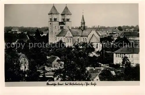 AK / Ansichtskarte Bad Klosterlausnitz Teilansicht mit Kirche Kat. Bad Klosterlausnitz