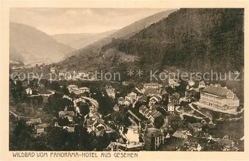 AK / Ansichtskarte Bad Wildbad Panorama vom Hotel aus Gesehen Kat. Bad Wildbad