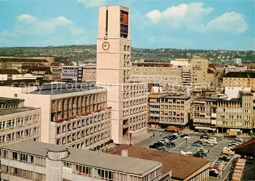 AK / Ansichtskarte Stuttgart Neues Rathaus mit Marktplatz Kat. Stuttgart