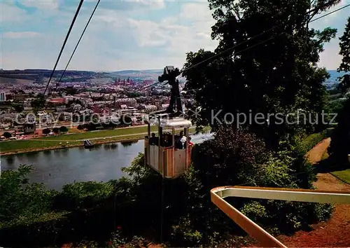 AK / Ansichtskarte Seilbahn Bergstation Weisshaus Trier Mosel Kat. Bahnen