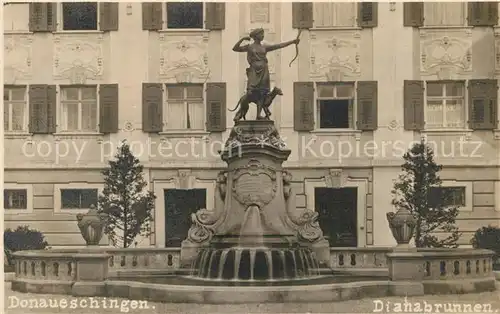 AK / Ansichtskarte Donaueschingen Dianabrunnen Kat. Donaueschingen