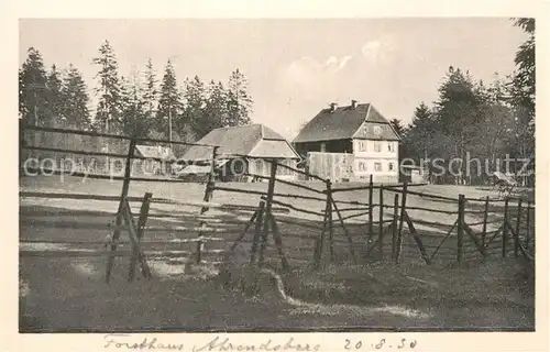 AK / Ansichtskarte Altenau Harz Ahrendsberger Forsthaus Kat. Altenau