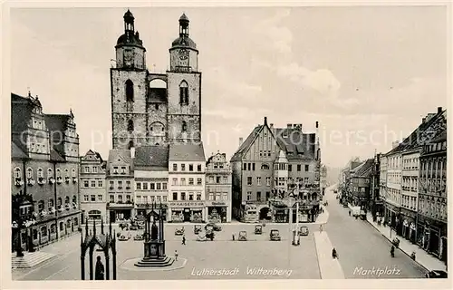 AK / Ansichtskarte Wittenberg Lutherstadt Marktplatz Kat. Wittenberg