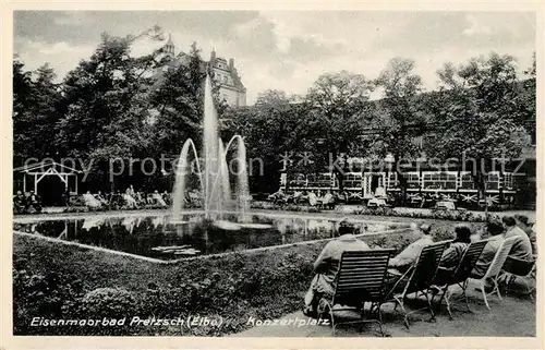 AK / Ansichtskarte Pretzsch Elbe Eisenmoorbad Konzertplatz Kat. Bad Schmiedeberg