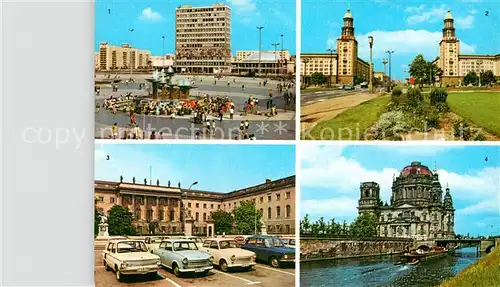 AK / Ansichtskarte Berlin Alexanderplatz Frankfurter Tal Humboldt Universitaet Dom Kat. Berlin