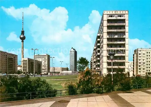 AK / Ansichtskarte Berlin Alexanderplatz mit Fensehturm Kat. Berlin