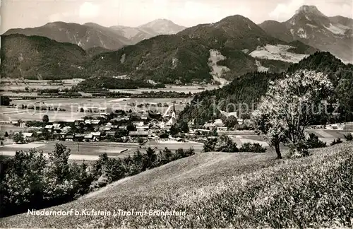 AK / Ansichtskarte Niederndorf Kufstein Teilansicht mit Brunnstein Kat. Kufstein