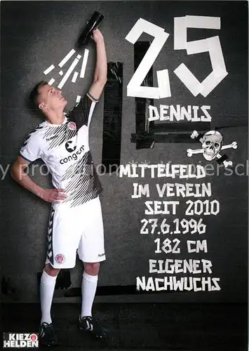 AK / Ansichtskarte Fussball FC St. Pauli Dennis Rosin Autogramm  Kat. Sport