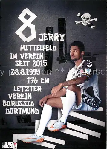 AK / Ansichtskarte Fussball FC St. Pauli Jeremy Dudziak Autogramm Kat. Sport