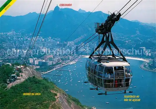 AK / Ansichtskarte Seilbahn Teleferico Pao de Acucar Rio de Janeiro  Kat. Bahnen