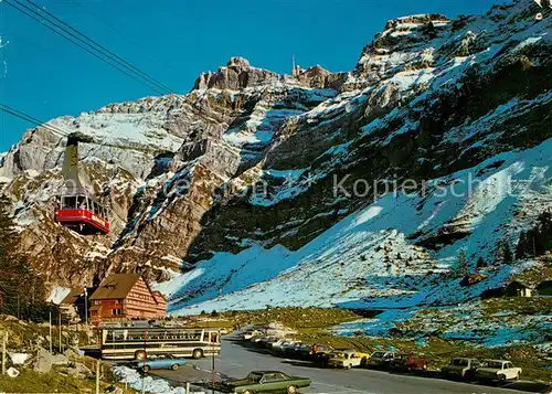 AK / Ansichtskarte Seilbahn Saentis Schwaegalp Talstation Kat. Bahnen