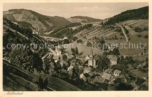 AK / Ansichtskarte Mellenbach Glasbach Teilansicht Kirche  Kat. Mellenbach Glasbach