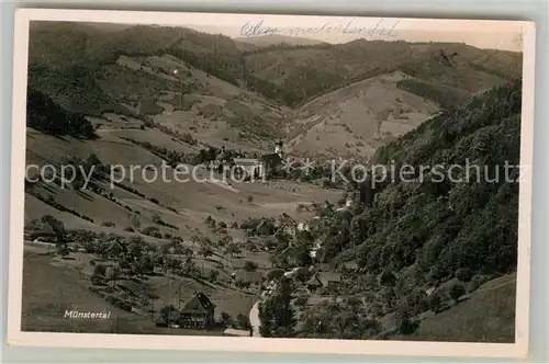 AK / Ansichtskarte Muenstertal Schwarzwald Panorama  Kat. Muenstertal