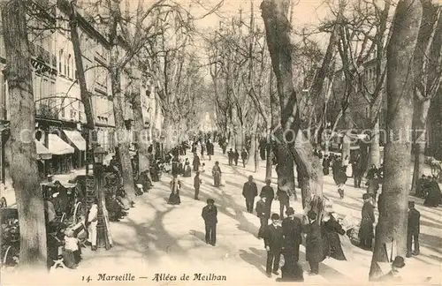 AK / Ansichtskarte Marseille Bouches du Rhone Les Allees de Meilhan