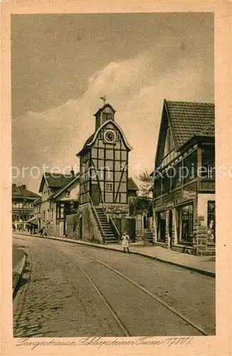 AK / Ansichtskarte Bad Salzuflen Langestrasse Schliepsteiner Turm 18. Jhdt. Kat. Bad Salzuflen