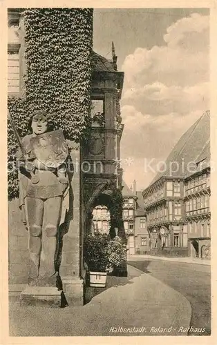 AK / Ansichtskarte Halberstadt Roland Haus Kat. Halberstadt